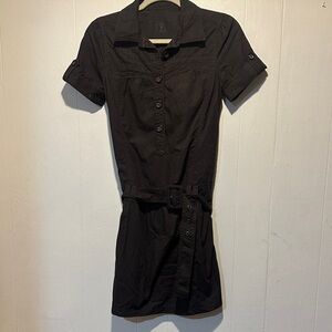 Desigual Euc Y2K shirt dress size 36 dark gray 90,s